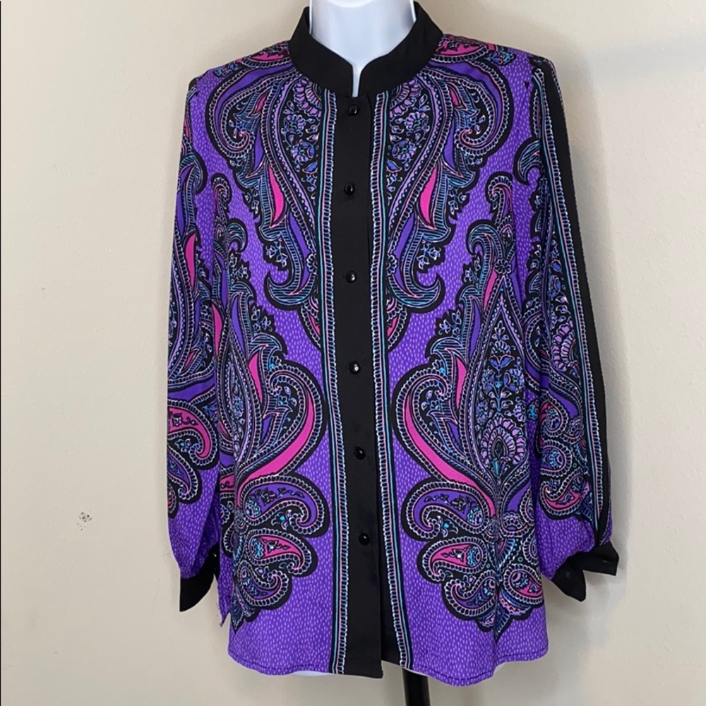 Vintage Bob Mackie Wearable Art Blouse